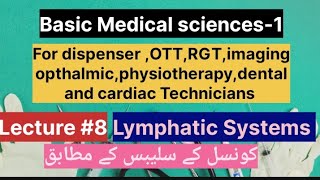 Basic Medical sciences1 Lectures for paramedical students  lecture no 8  Lymphatic system [upl. by Gothart359]