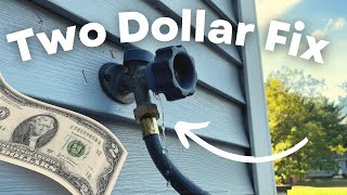 Leaky Spigot Handle Try THIS 2 Dollar Fix [upl. by Macegan]