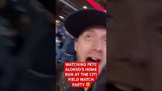 Pete Alonso Home Run LIVE From Citi Field Watch Party 🔥🤯 [upl. by Eirelav844]