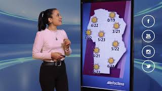 Pronóstico del tiempo Rocío Araya Rocío de Voces Infoclima Córdoba Argentina [upl. by Odnumyer]