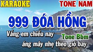 Karaoke 999 Đóa Hồng Tone Nam  Karaoke Beat Mới  84 [upl. by Ritch]