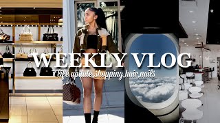 WEEKLY VLOG 1  a lot of catching upShopping Nails Getting braids 🤎 [upl. by Desiri]