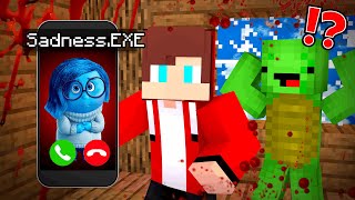 Why SADNESSEXE Called JJ and Mikey at Night  Maizen Minecraft [upl. by Sabanrab970]