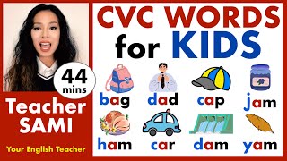 short a  CVC Words  3letter Word Family  Learn to Read with Teacher SAMI [upl. by Mccreary]