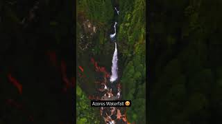 Waterfall hunting in theazores portugal djimavicair2 waterfalls sãomiguel dronenature [upl. by Nosdrahcir]