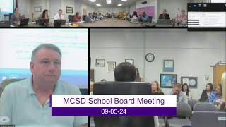 090524 MCSD Special School Board Meeting [upl. by Fredela669]