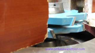 Used Leitz Tenon rebate groove joint shaper cutter with dial [upl. by Vallie796]