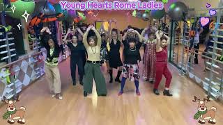 Elvis Presley  Stuck On You In STEREO 1960  48ct 1Wall Jive Line Dance  Young Hearts Rome Ladies [upl. by Bein]