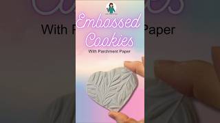 🩷 Easy Embossed Cookies cookiedecoratingtutorial embossedparchment [upl. by Ahsinroc189]