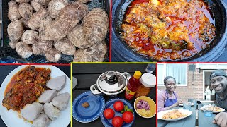 Local Krobo Cocoyam food  how to prepare Cocoyam  Taro  Eddoe  Way to prepare your cocoyam [upl. by Lladnek5]