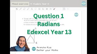 Mixed questions 5 Radians Question 1 Year 13 Edexcel [upl. by Dragde528]