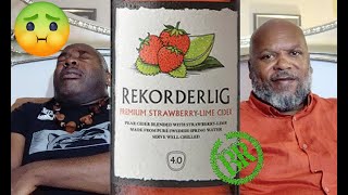 Cider Review 005  Rekorderlig Strawberry and Lime Premium Cider ABV 4  Booze Reviews [upl. by Yar]