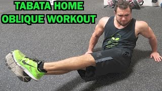 Intense Tabata At Home Oblique Workout HIIT [upl. by Elston381]