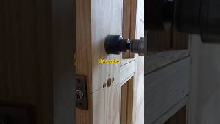 Door lock hole youtubeshorts interwood viralvideo carpentry trending foryou newsong diy [upl. by Maurise339]