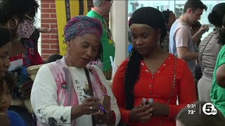 Akron organizer holds Juneteenth celebration weeks later [upl. by Toulon]