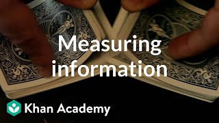 Measuring information  Journey into information theory  Computer Science  Khan Academy [upl. by Uile]