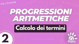 Progressioni aritmetiche  calcolo dei termini  2 [upl. by Leuqim250]