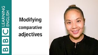 Modifying Comparative Adjectives  English In A Minute [upl. by Otreblig902]