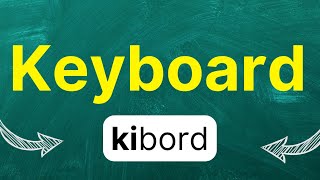 Cómo pronunciar Keyboard TecladoDispositivo de entradaTeclas en inglés Americano con ejemplos [upl. by Sherry]