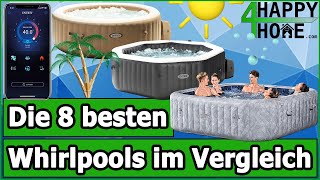 Whirlpool kaufen ☀️ Die 8 besten aufblasbaren Whirlpools im Vergleich Miweba Intex Bestway [upl. by Herwin]