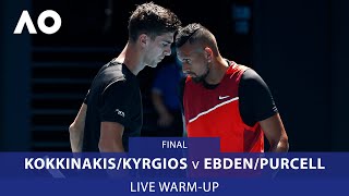 LIVE KyrgiosKokkinakis v EbdenPurcell WarmUp Rod Laver Arena  Australian Open 2022 [upl. by Lemhaj]