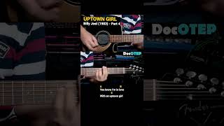 Uptown Girl  Billy Joel 1983 Easy Guitar Chords Tutorial with Lyrics Part 4 SHORTS REELS [upl. by Cristie]