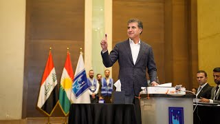 President Nechirvan Barzani Votes in Kurdistans Sixth Parliamentary Election [upl. by Wade870]