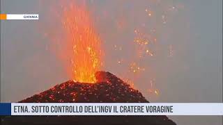 Etna Sotto controllo dell’INGV il cratere Voragine [upl. by Emiline]