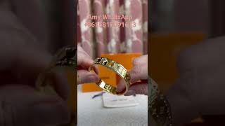 How to open and close the Louis Vuitton Nanogram Strass Bracelet [upl. by Romilda]