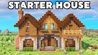 Minecraft Starter House Tutorial How to Build [upl. by Polad]