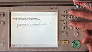 Canon iR Advance Fehlercode E00040000 C5035C5045C5035C50305250 zurücksetzen [upl. by Annaj]