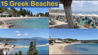 🇬🇷 15 Best Beaches to visit in Athens Greece and the Peloponnese 15 Day Trips from Athens [upl. by Marlin]