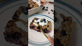 🫐 Blueberry Baked Oats🫐 So delicious and easy to make protein breakfastrecipes healthyrecipes [upl. by Caldwell92]