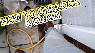 HOW TO UNBLOCK A DRAIN WITHOUT SPENDING MONEY [upl. by Seleta211]