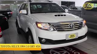 JBS Veículos  HILUX SW4 30 SRV 4X4 16V TURBO INTERCOOLER DIESEL 4P AUTOMÁTICO 2015 VENDIDO [upl. by Ardnuasal]