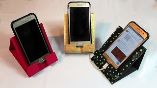 PRÁTICO E FÁCIL COMO FAZER SUPORTE para CELULAR de PAPELÃO  DIY CARDBOARD MOBILE SUPPORT [upl. by Kcirdneked440]