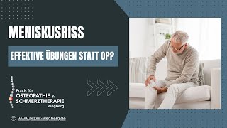 MENISKUS Effektive Übungen statt OP [upl. by Weingartner]