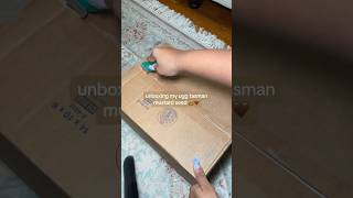 unboxing my mustard seed tasman ugg slippers shorts uggboots [upl. by Rednasxela]