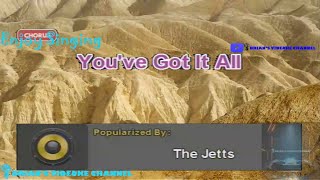 Youve Got It All  The Jets Karaoke [upl. by Dnomrej19]