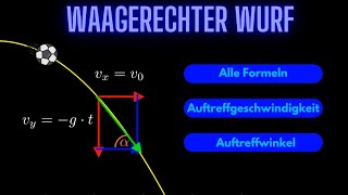 Waagerechter Wurf  Übungsaufgaben  PDF [upl. by Llerrut]