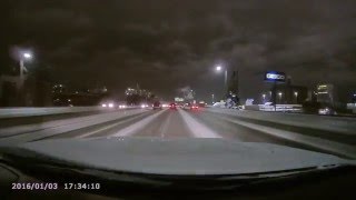 Near miss pile up on the I90 Freeway Spokane Washington [upl. by Lottie]