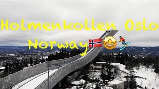 Holmenkollen Oslo Norway Drone 4K Norge Ski Jumping Holmenkollbakken  DadinSweden holmenkollen [upl. by Cece]