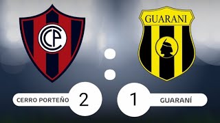 Cerro Porteño vs Guaraní 21 Goles de Cerro vs Guaraní hoy [upl. by Lenette]