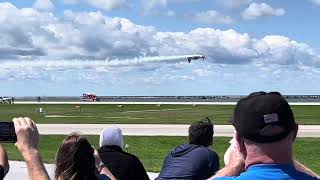 Shockwave truck races plane at the Cleveland National Airshow Ohio [upl. by Anifesoj843]