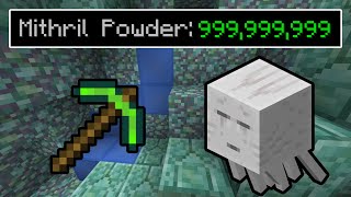 Hypixel Skyblock  The FASTEST way to get MITHRIL POWDER [upl. by Kristos]