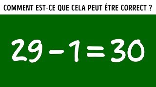 10 CasseTêtes Mathématiques Qui te Laisseront Perplexe [upl. by Venterea789]