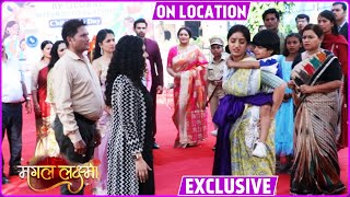 Mangal Lakshmi On Location Mangal Ne Bacchyai Dhruv Ki Jaan Parents Ne Kaha Mangal Ko Hero [upl. by Geraint]