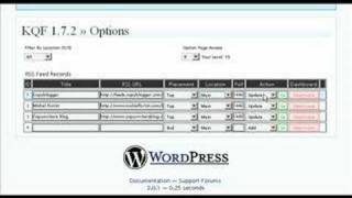 Wordpress Plugin Review KQF RSS Feed Poster [upl. by Davey]