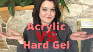 Acrylic vs Hard Gel Nails [upl. by Ocirred]