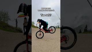 Downhill Bike Suspension Test🤯 downhillbike downhill mtb mountainbike bike [upl. by Annagroeg]